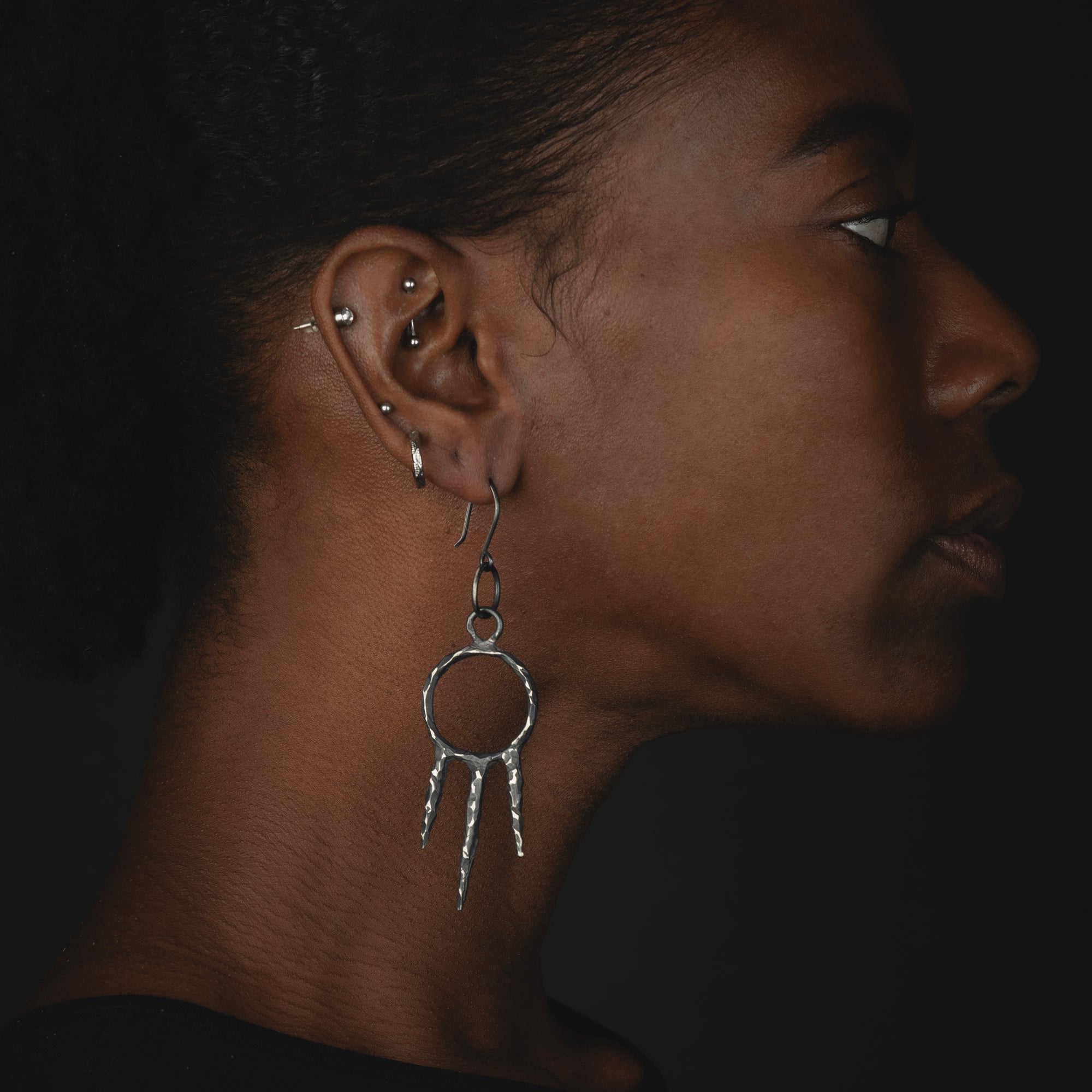 Brutal Earring // Sterling Silver