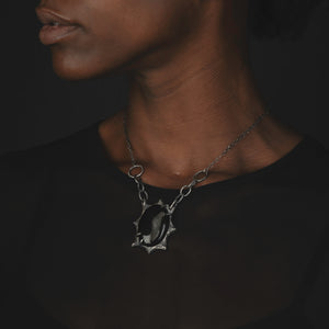 Illusory Necklace // Onyx Druzy