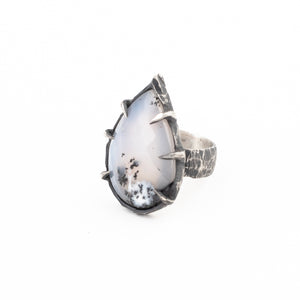 Glass Ring // Dendritic Opal