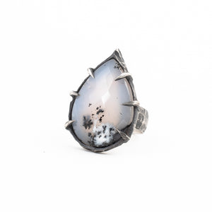 Glass Ring // Dendritic Opal