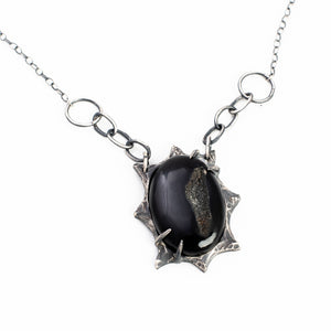 Illusory Necklace // Onyx Druzy