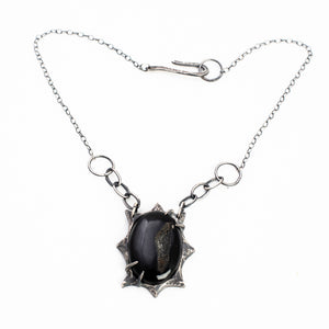 Illusory Necklace // Onyx Druzy