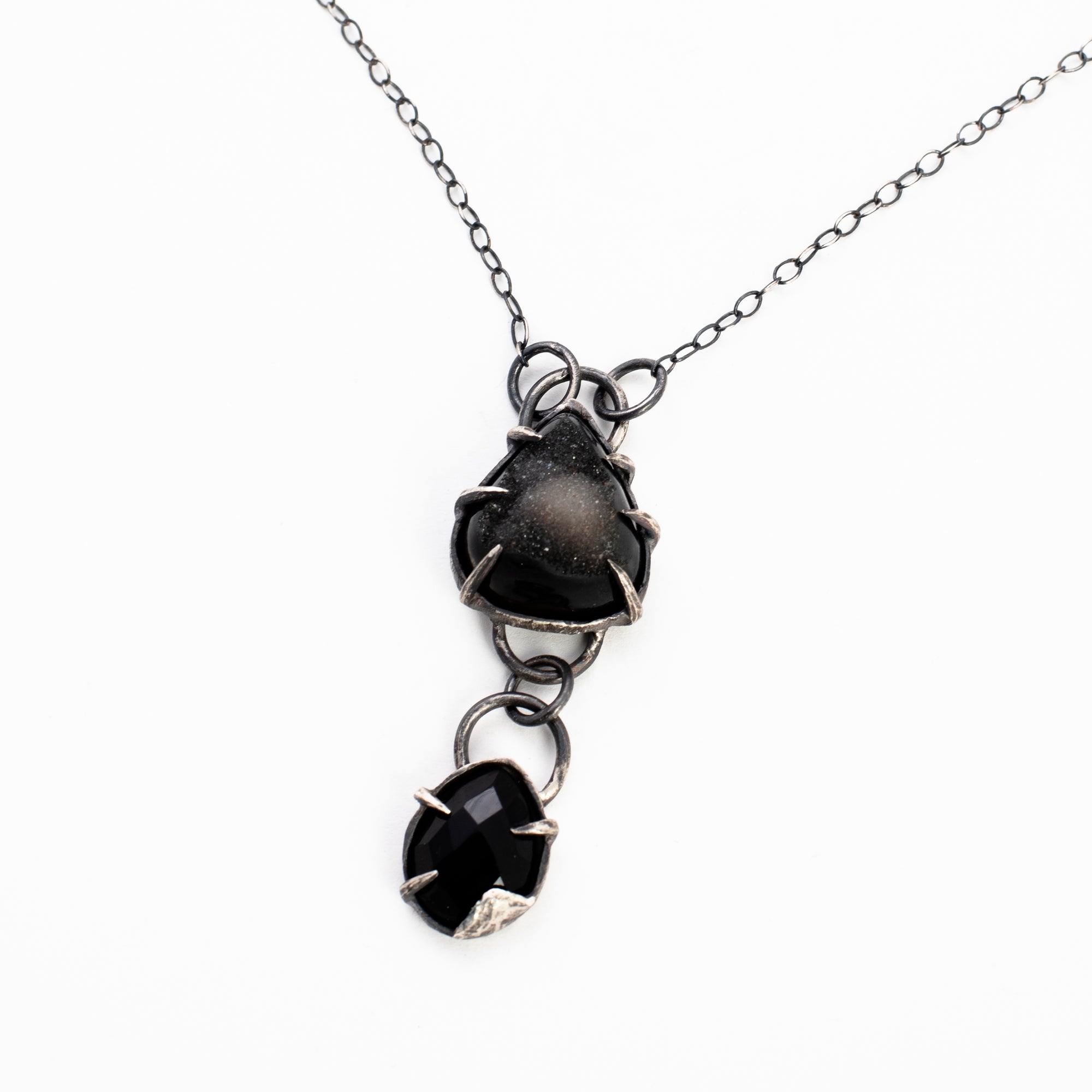 Run Me Out Necklace // Onyx Druzy // Onyx