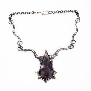 Flies Necklace // Amethyst