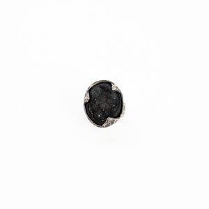 U Said U Were Ring // Onyx Druzy