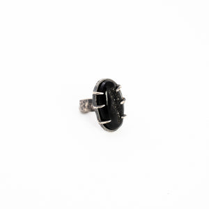 One Hundred Years Ring // Onyx Druzy